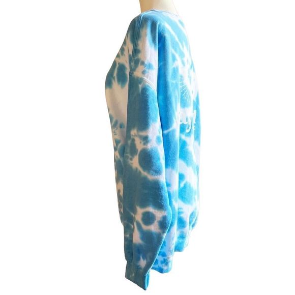 Handmade Stay Wild Moon Child Ice Dyed Sweatshirt, Unisex Sz XL - Picture 4 of 7